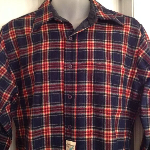 NWT Vintage 80's? Pendleton Wool Tartan Plaid Button Down Shirt M USA - Picture 2 of 7